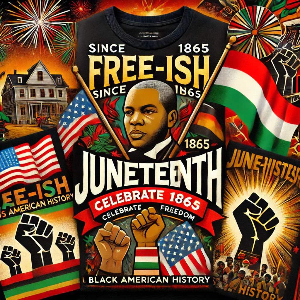 Juneteenth T-shirts, freedom day shirts, Black history apparel, African American culture shirts, emancipation T-shirts, custom Juneteenth shirts, social justice clothing,