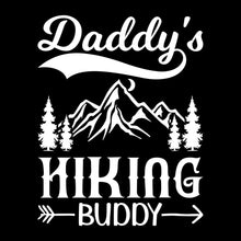 Daddy's Hiking Buddy - Hiking Themed T-Shirt-Black-S-Custom One Express