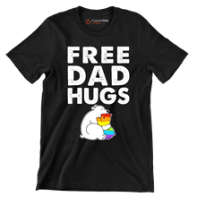 Free Dad Hugs - Father’s Day T-Shirt-Black-S-Custom One Express