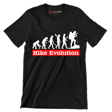 Hike Evolution - Hiking Themed T-Shirt-Black-S-Custom One Express