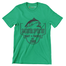 Murphy bait x tackle est. 1985 - Fishing Themed T-Shirt-Green-S-Custom One Express