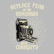 Replace Fear Of The Unknown With Curiosity - Motivational Themed T-Shirt-Black-S-Custom One Express