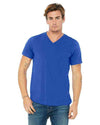 custom v neck t shirts - 3005 Bella + Canvas Unisex Jersey Short-Sleeve V-Neck T-Shirt-T-SHIRT-Bella + Canvas-True Royal-S-Custom One Online