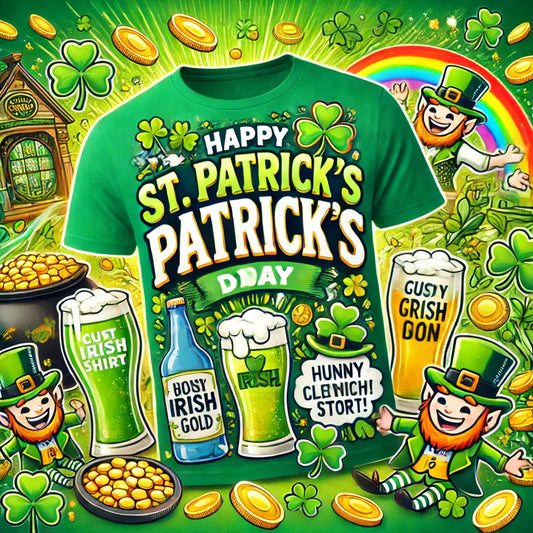 St. Patrick’s Day T-shirts, Irish T-shirts, novelty shirts, custom shirts, funny St. Patrick’s Day shirts, holiday shirts, personalized shirts, green T-shirts,