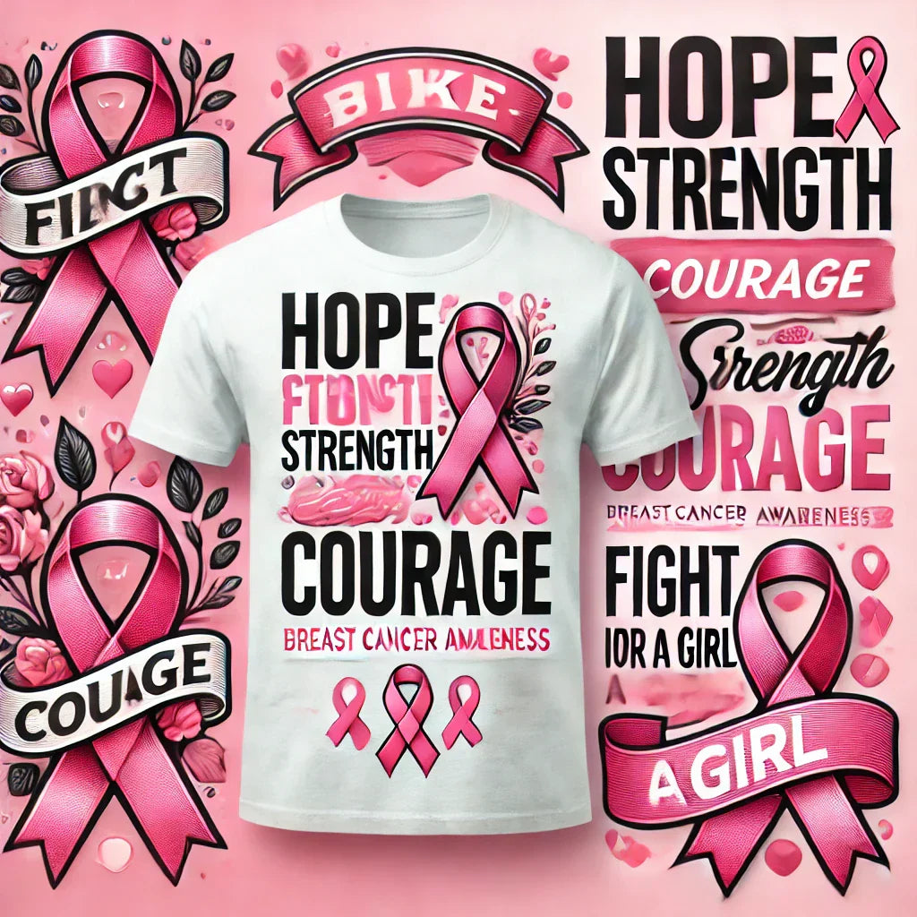 breast cancer awareness, pink ribbon T-shirts, cancer survivor shirts, support breast cancer, custom awareness shirts, fight like a girl, cancer fundraising apparel, hope strength courage,