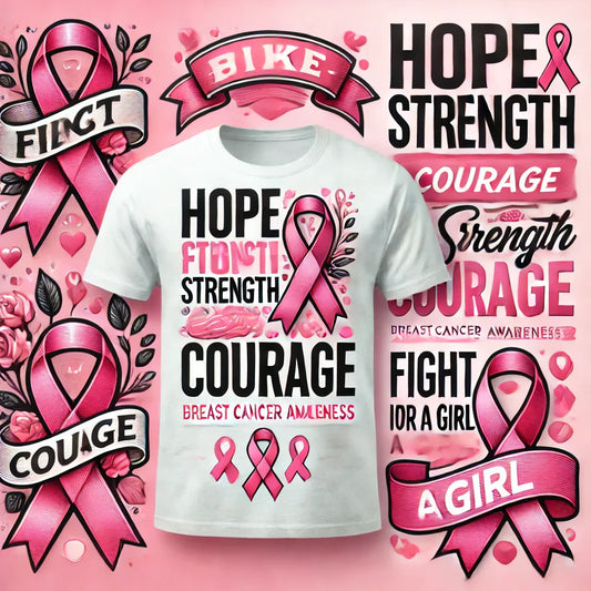 breast cancer awareness, pink ribbon T-shirts, cancer survivor shirts, support breast cancer, custom awareness shirts, fight like a girl, cancer fundraising apparel, hope strength courage,