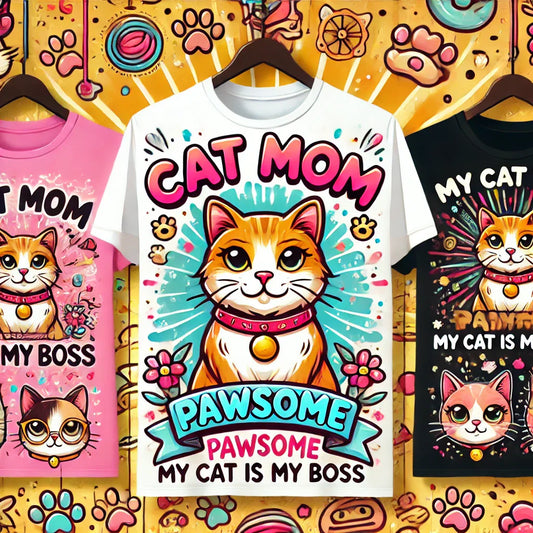 cat T-shirts, novelty cat shirts, funny cat T-shirts, custom cat shirts, cat lover apparel, feline fashion, personalized cat T-shirts, cat meme shirts, cute cat shirts