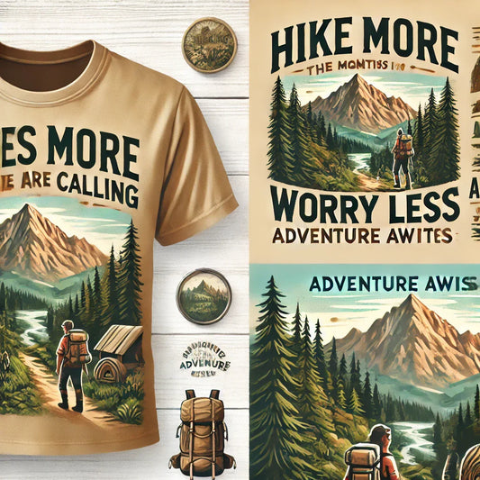 hiking T-shirts, outdoor shirts, trail life apparel, funny hiking shirts, motivational hiking tees, national park shirts, hiking gifts, camping shirts, nature lover tees, custom trail gear