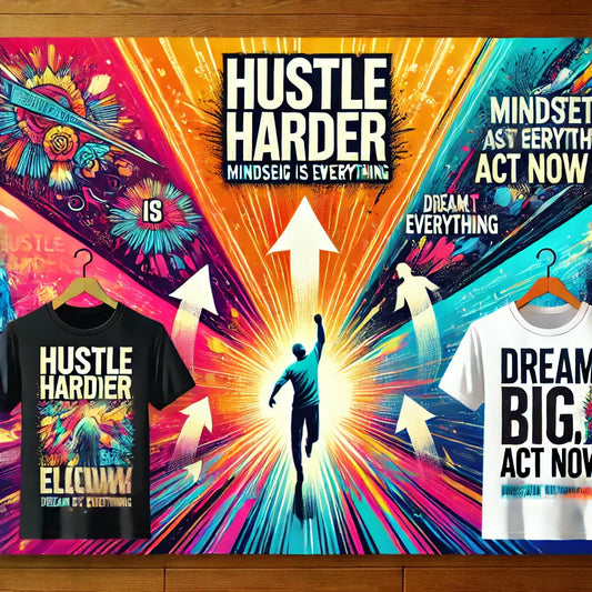 motivational T-shirts, inspirational apparel, positive quotes shirts, custom motivation shirts, hustle tees, success mindset, fitness motivation T-shirts, daily affirmations,