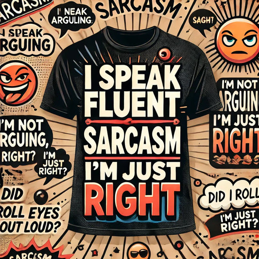 sarcasm T-shirts, funny T-shirts, novelty humor shirts, witty shirts, sarcastic sayings, custom sarcasm shirts, sassy quotes, office humor shirts, sarcastic apparel