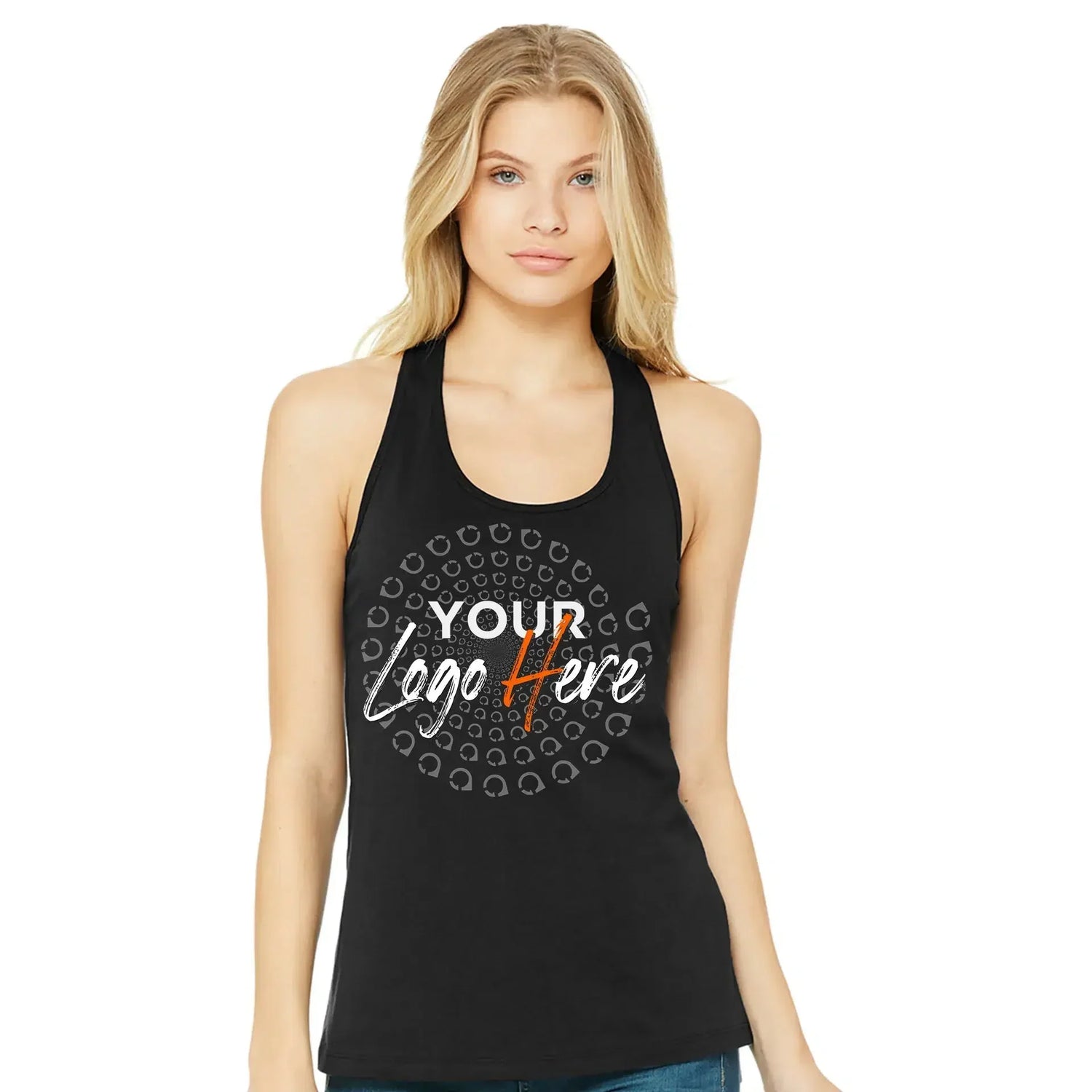 Custom racerback tank tops for fitness groups and bachelorette parties