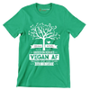 100% Natural and healthy raised on veggies vegan af trusted for 2000 years made on earth - Vegan Themed T-Shirt-Green-S-Custom One Express