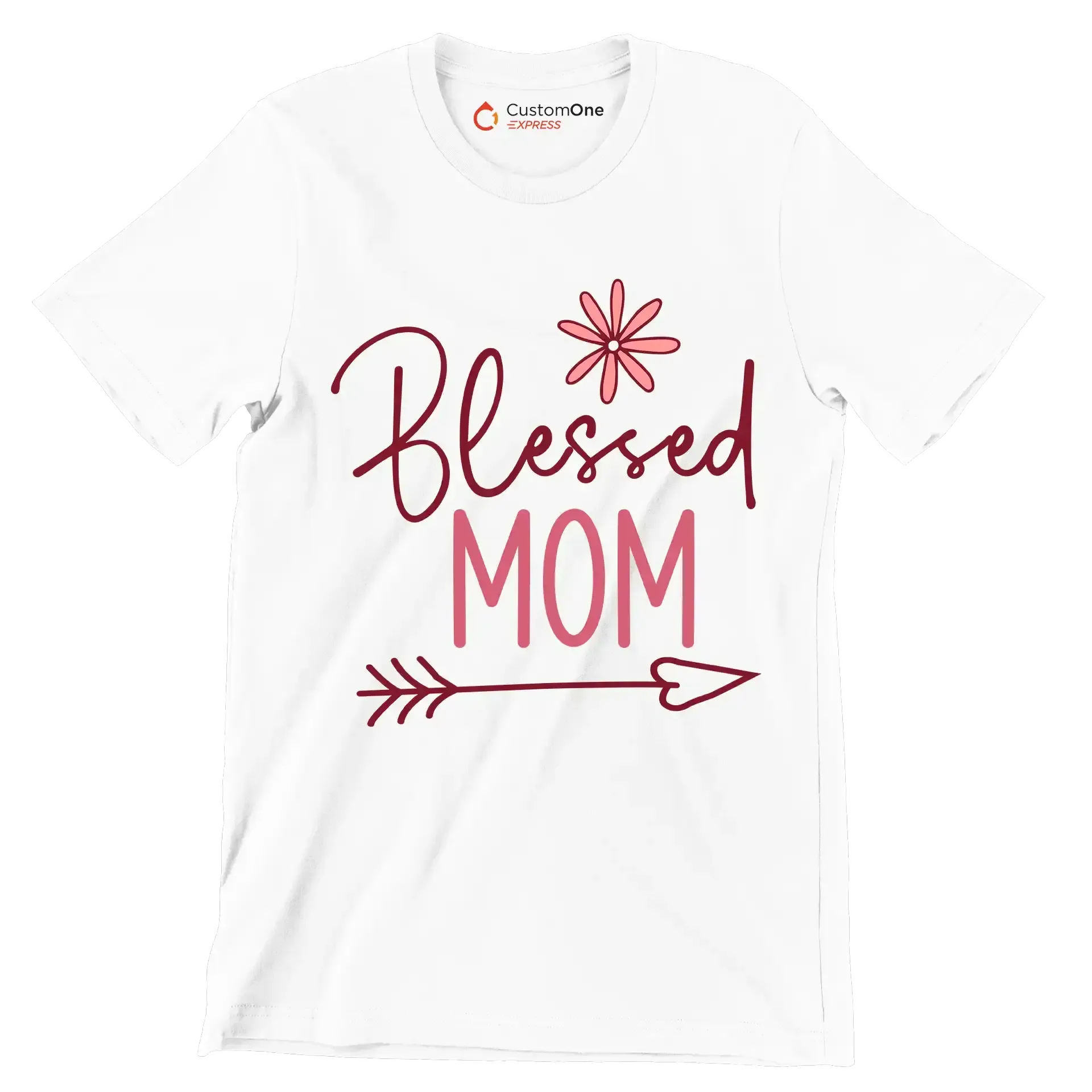 21029Blessed Mom - Mother’s Day T-Shirt-White-S-Custom One Express