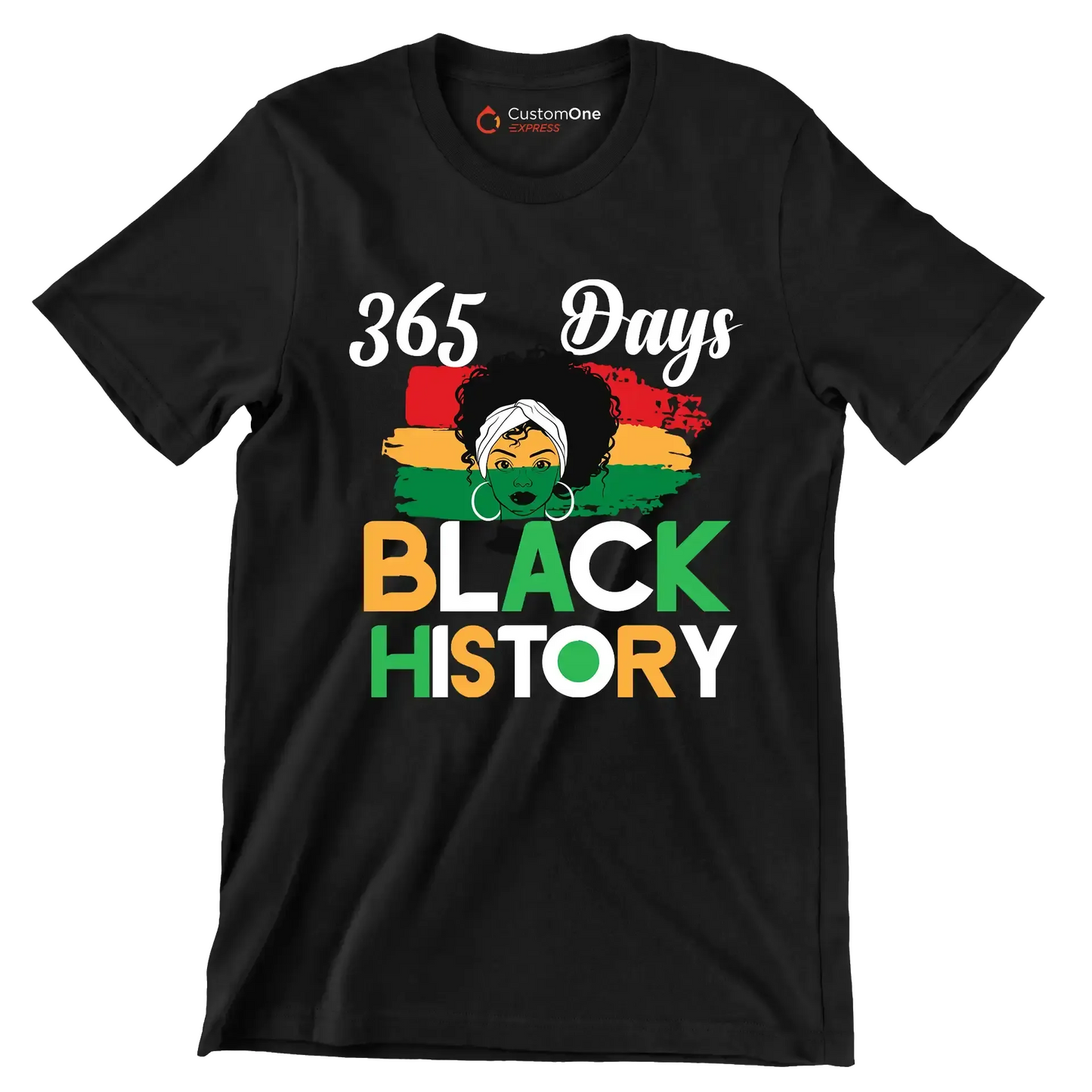 365 Days black histor - Martin Luther King T-Shirt-Black-S-Custom One Express