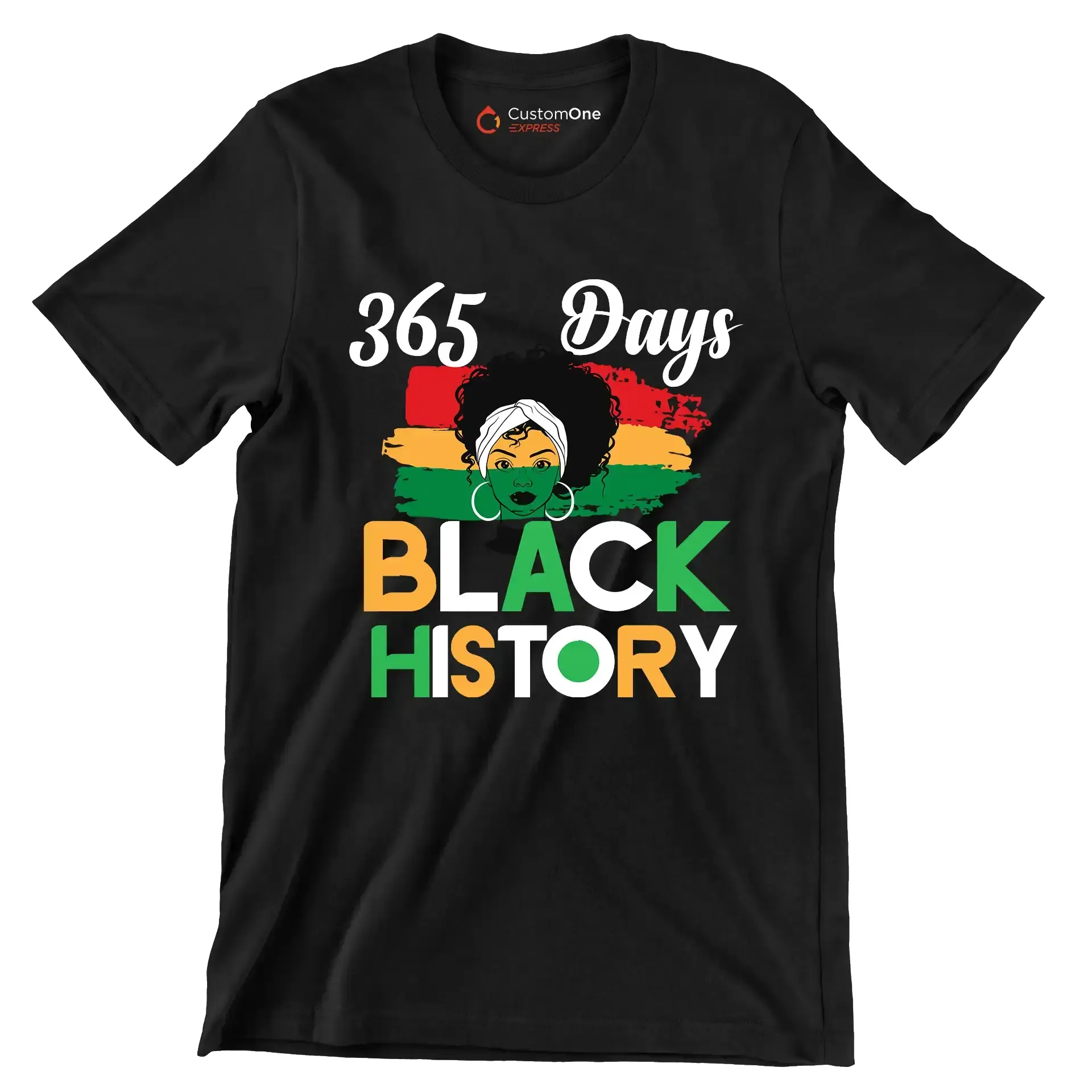 365 Days black histor - Martin Luther King T-Shirt-Black-S-Custom One Express