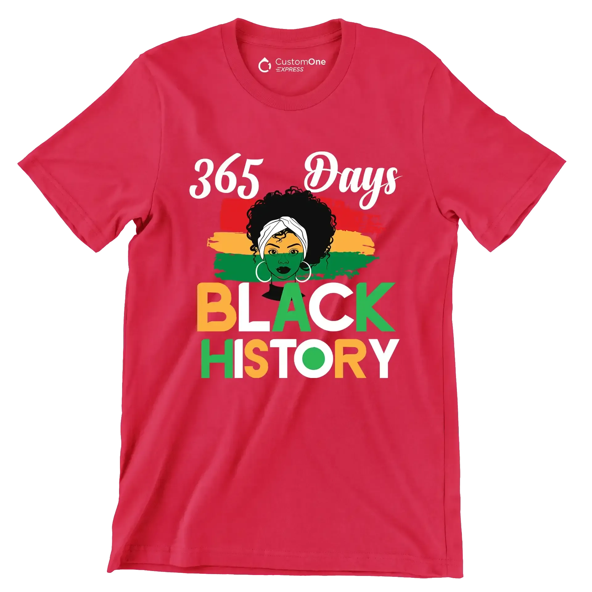 365 Days black histor - Martin Luther King T-Shirt-Red-S-Custom One Express