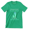 ALL MEN ARE CREATED EQUAL BUT THE BEST CAN STILL PLAY GOLF IN THEIR SEVENTIES - Golf Themed T-Shirt-Green-S-Custom One Express