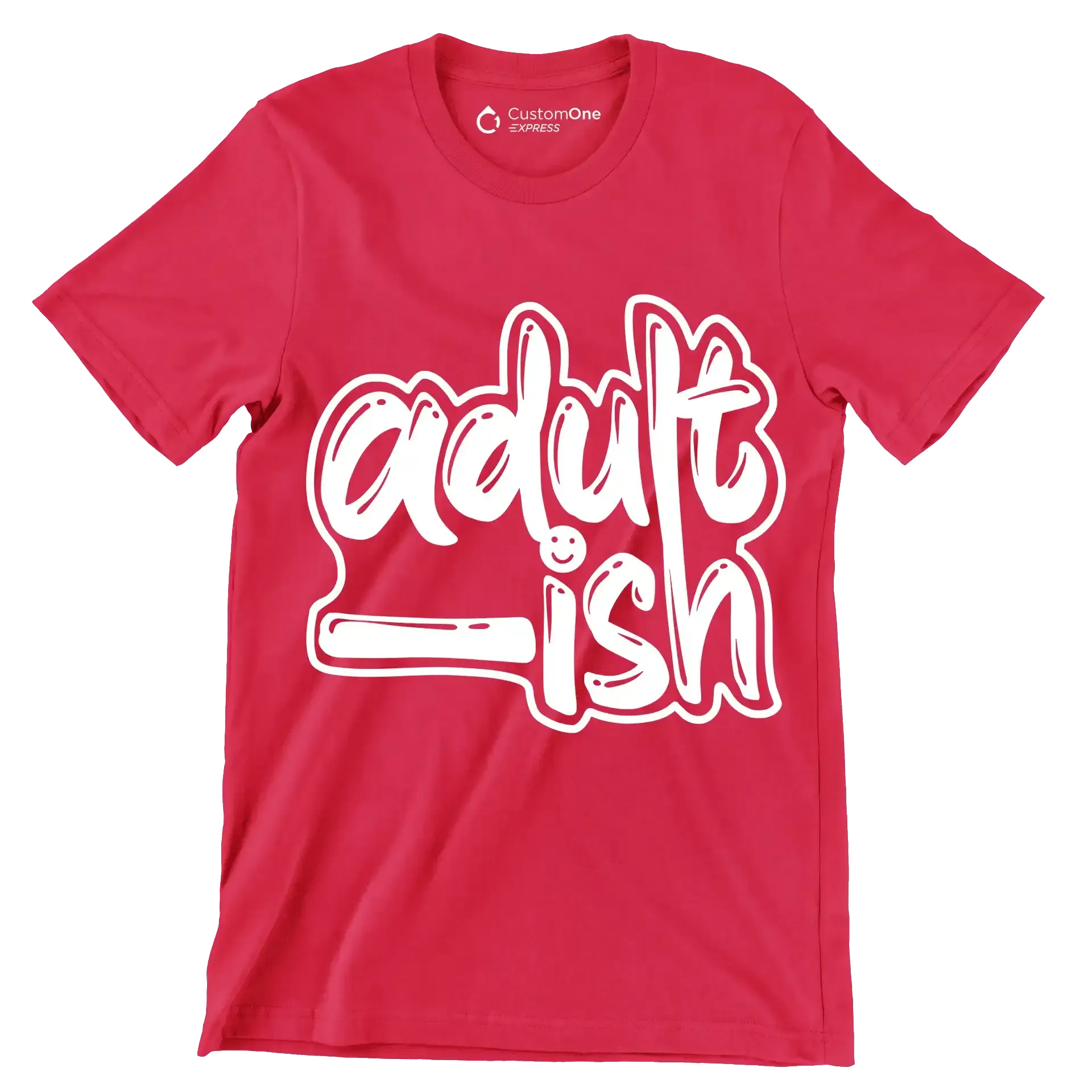 Adult - ish - Sarcasm Themed T-Shirt-Red-S-Custom One Express
