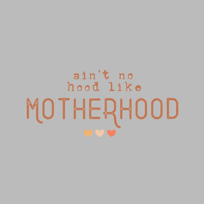 Aint No Hood Like Motherhood - Mother’s Day T-Shirt-Black-S-Custom One Express