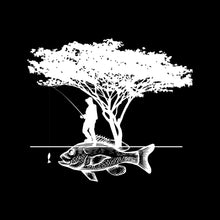 Angler's Haven - Fishing Themed T-Shirt-Black-S-Custom One Express
