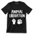 Animal Liberation - Vegan Themed T-Shirt-Black-S-Custom One Express