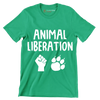 Animal Liberation - Vegan Themed T-Shirt-Green-S-Custom One Express