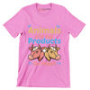 Animals are not products go Vegan - Vegan Themed T-Shirt-Pink-S-Custom One Express