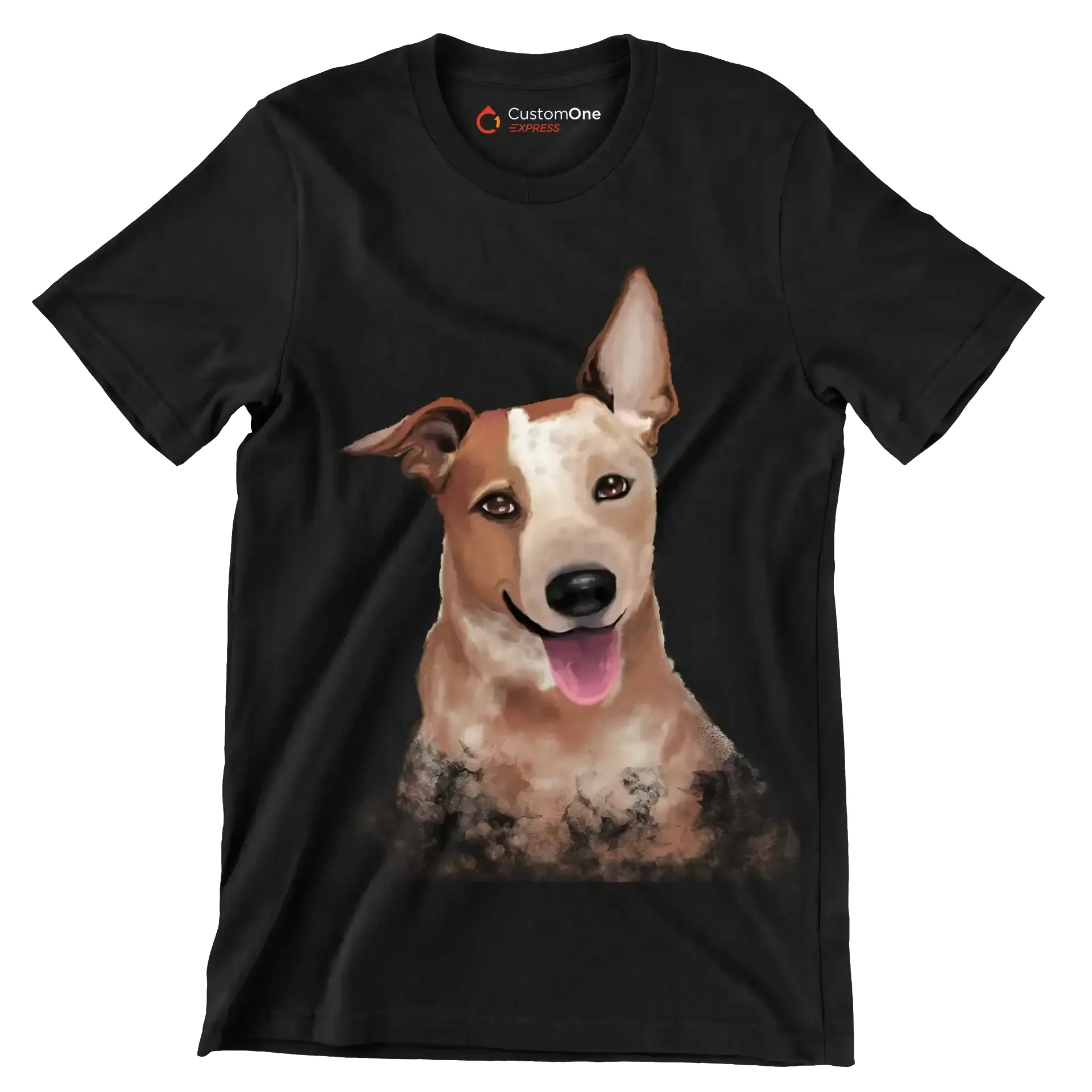 Australian_Cattle_Dog - Dog Themed T-Shirt-Black-S-Custom One Express