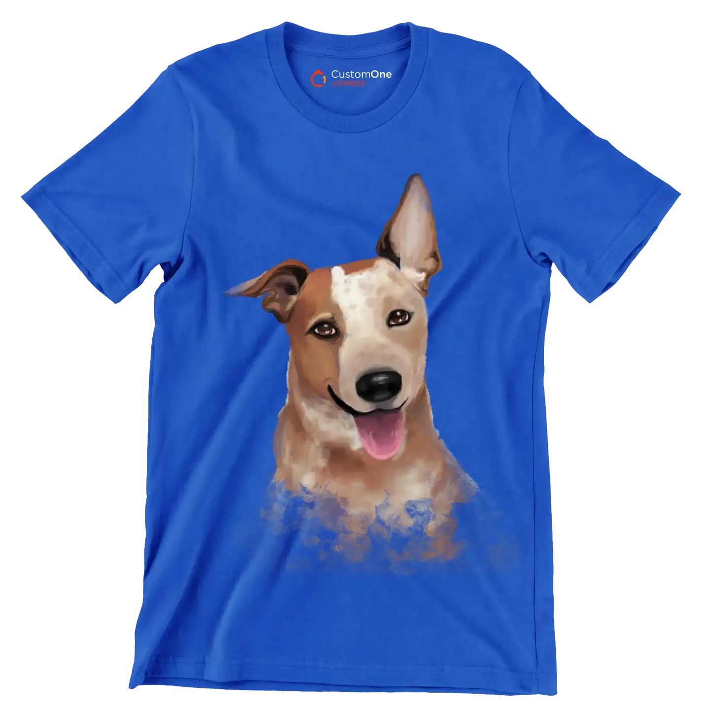 Australian_Cattle_Dog - Dog Themed T-Shirt-Blue-S-Custom One Express