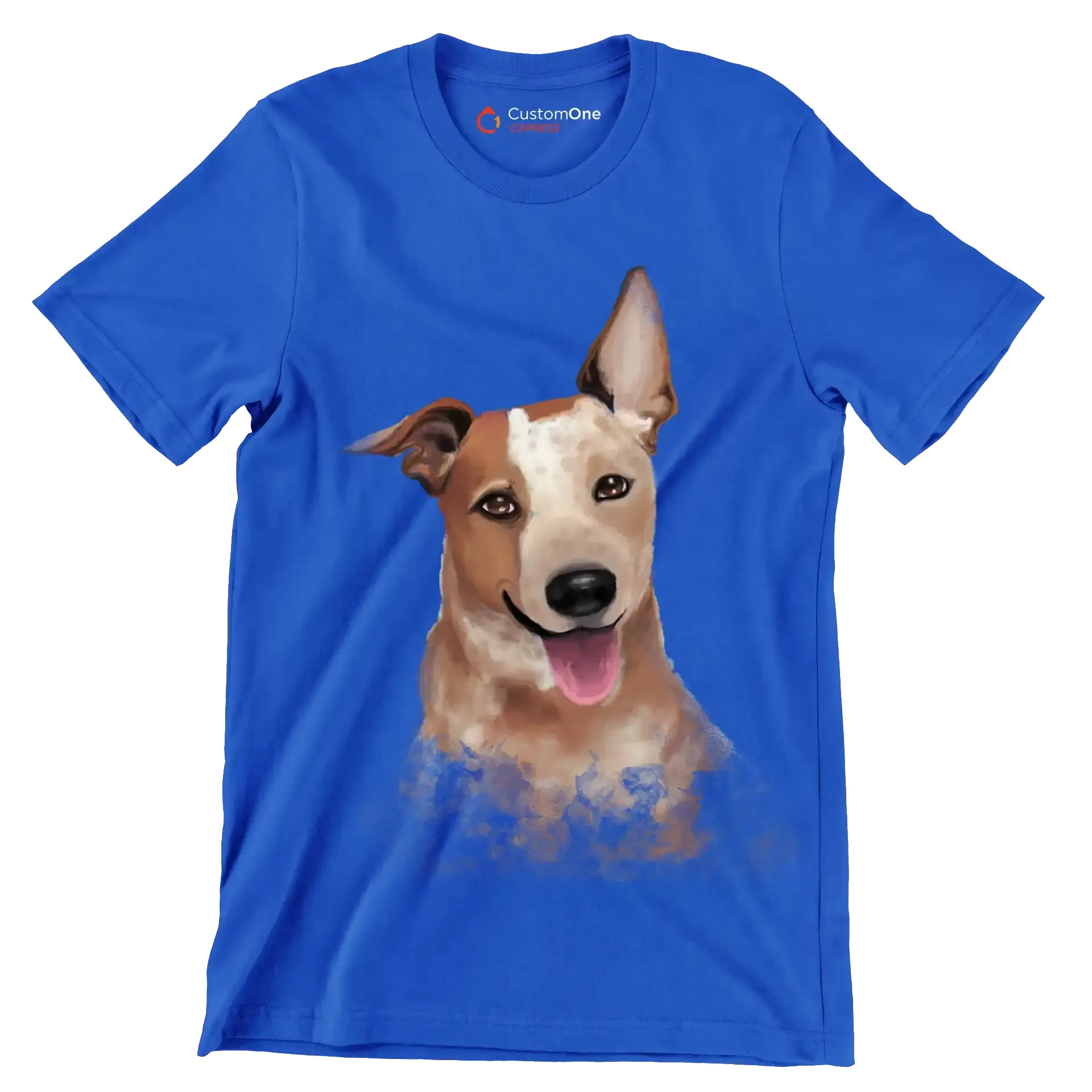 Australian_Cattle_Dog - Dog Themed T-Shirt-Blue-S-Custom One Express