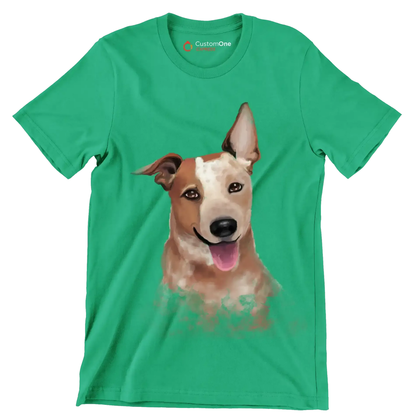 Australian_Cattle_Dog - Dog Themed T-Shirt-Green-S-Custom One Express