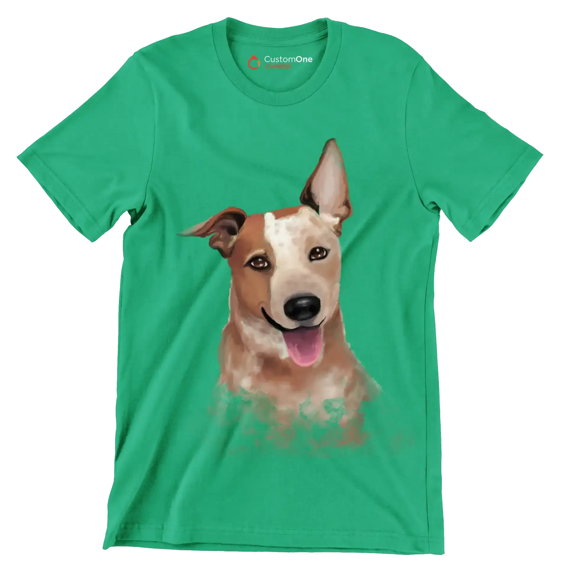 Australian_Cattle_Dog - Dog Themed T-Shirt-Green-S-Custom One Express