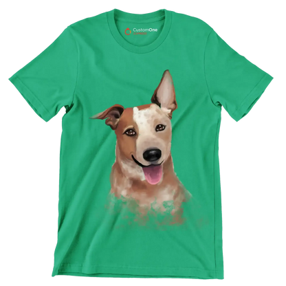 Australian_Cattle_Dog - Dog Themed T-Shirt-Green-S-Custom One Express