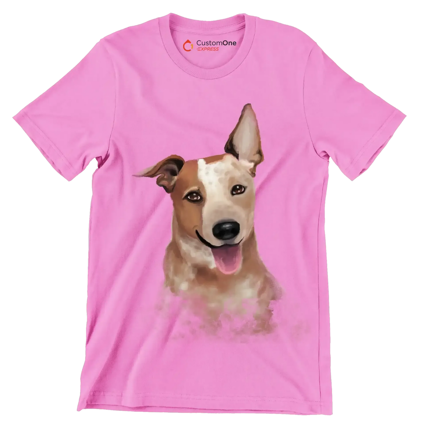 Australian_Cattle_Dog - Dog Themed T-Shirt-Pink-S-Custom One Express
