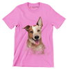 Australian_Cattle_Dog - Dog Themed T-Shirt-Pink-S-Custom One Express