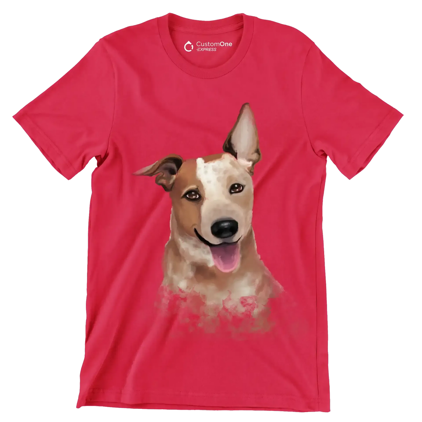 Australian_Cattle_Dog - Dog Themed T-Shirt-Red-S-Custom One Express