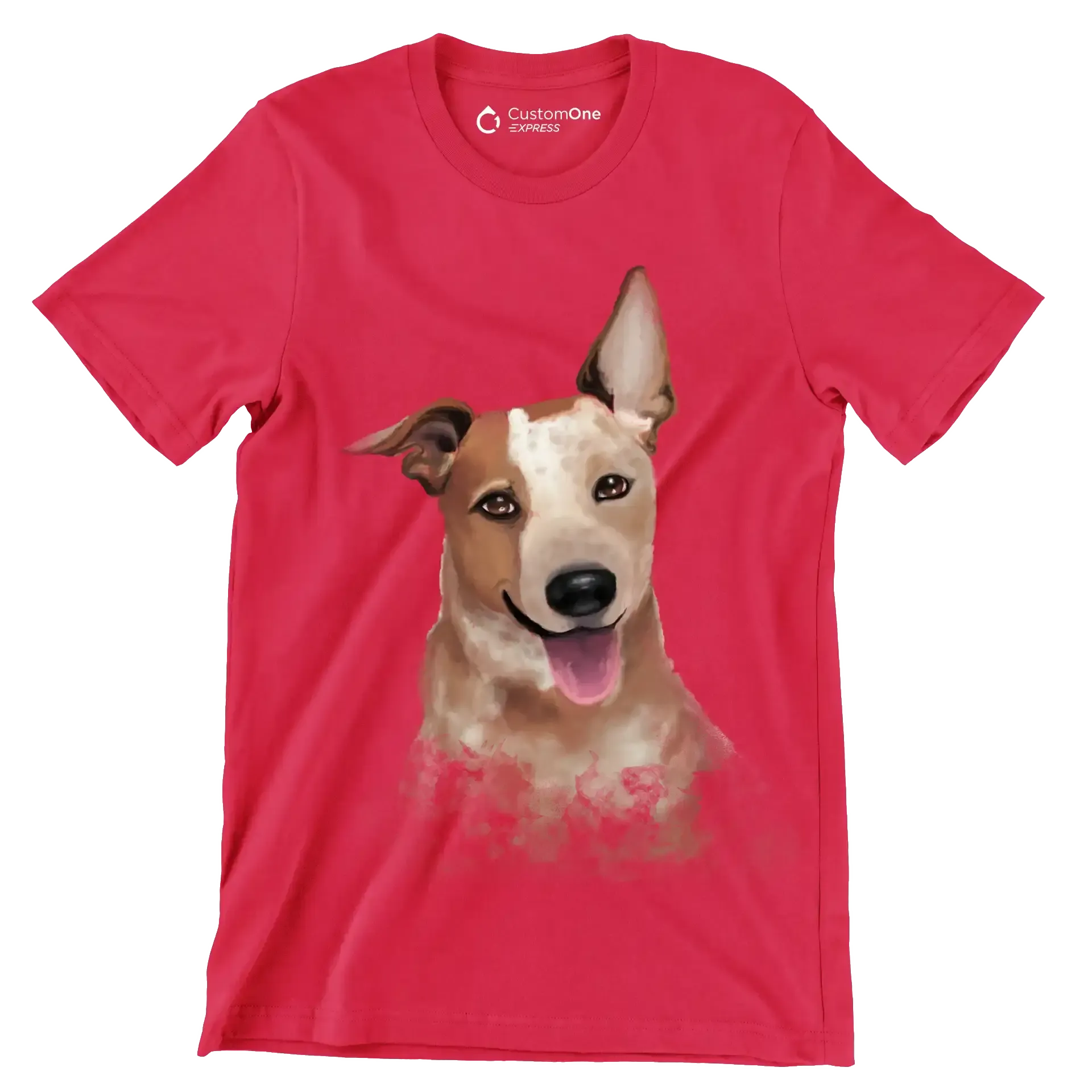 Australian_Cattle_Dog - Dog Themed T-Shirt-Red-S-Custom One Express