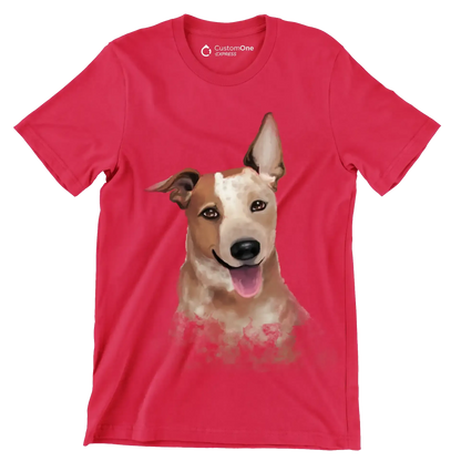 Australian_Cattle_Dog - Dog Themed T-Shirt-Red-S-Custom One Express