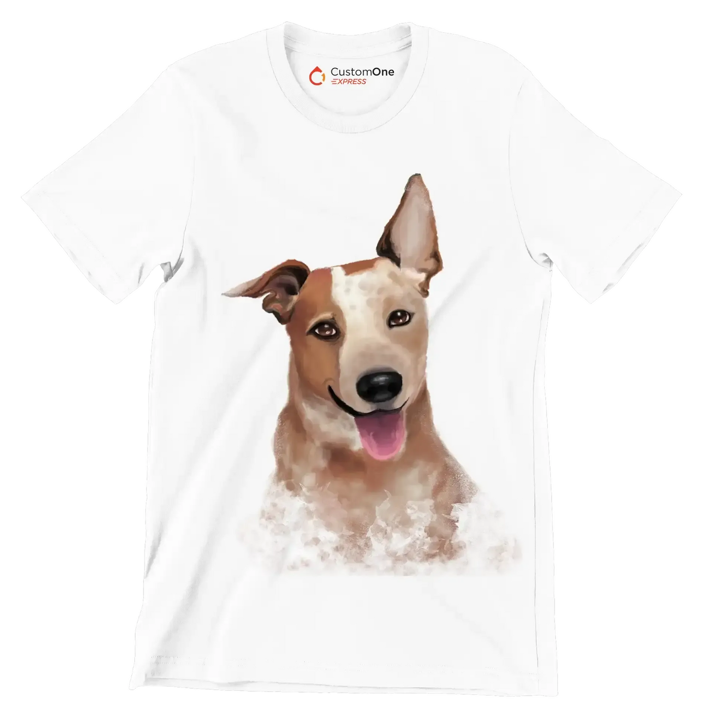 Australian_Cattle_Dog - Dog Themed T-Shirt-White-S-Custom One Express