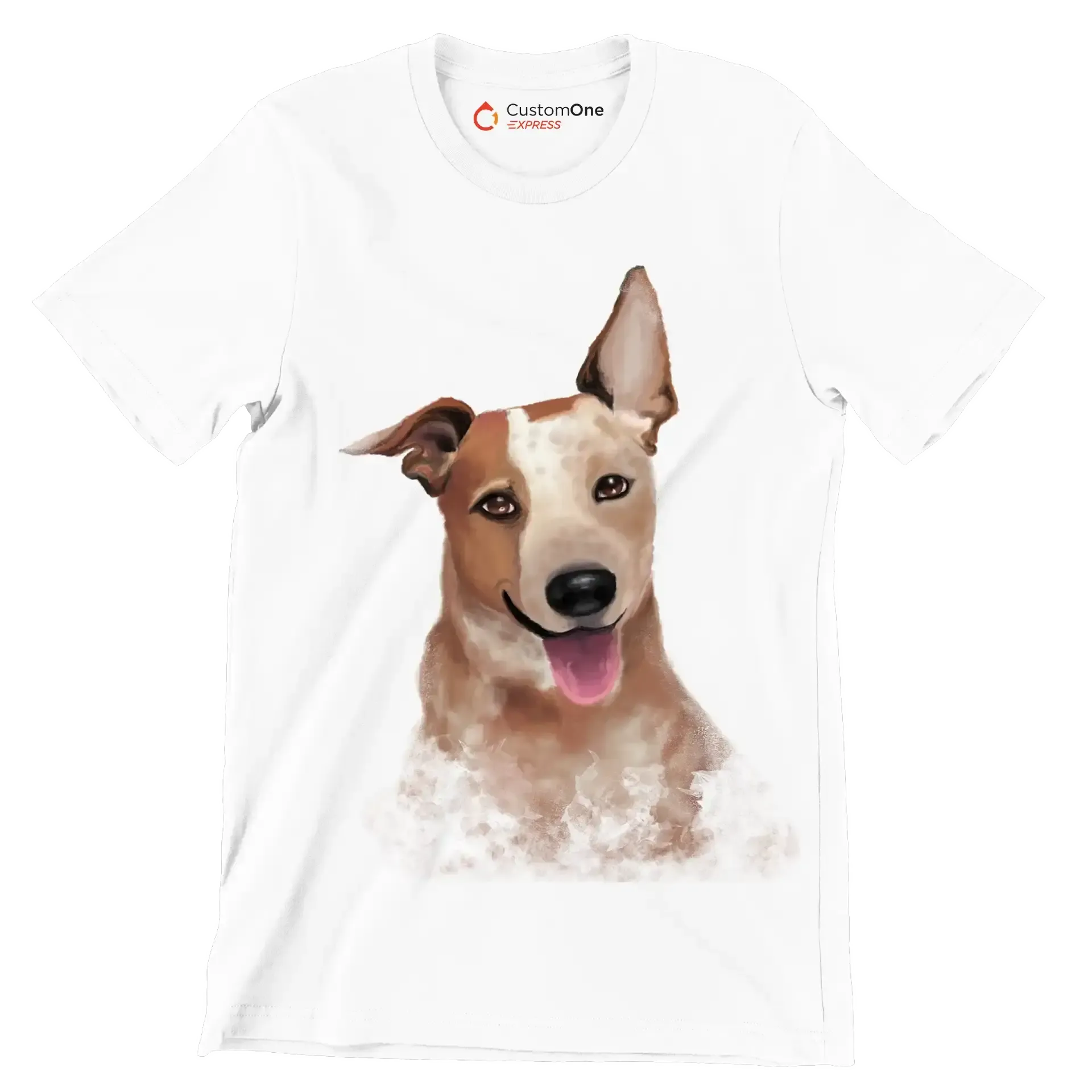 Australian_Cattle_Dog - Dog Themed T-Shirt-White-S-Custom One Express
