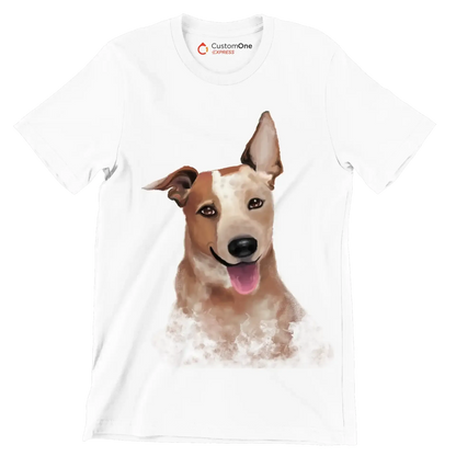 Australian_Cattle_Dog - Dog Themed T-Shirt-White-S-Custom One Express