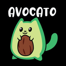 Avocato Funny Avocado Lover Cat - Cat Themed T-Shirt-Black-S-Custom One Express