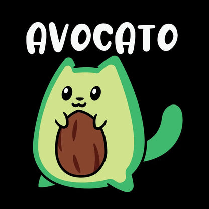 Avocato Funny Avocado Lover Cat - Cat Themed T-Shirt-Black-S-Custom One Express