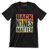 BACK NINES MATTER - Golf Themed T-Shirt-Black-S-Custom One Express