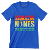 BACK NINES MATTER - Golf Themed T-Shirt-Blue-S-Custom One Express