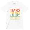 BACK NINES MATTER - Golf Themed T-Shirt-White-S-Custom One Express