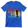 BEST DAD BY PAR - Golf Themed T-Shirt-Blue-S-Custom One Express