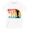 BEST DAD BY PAR - Golf Themed T-Shirt-White-S-Custom One Express