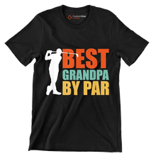 BEST GRANDPA BY PAR - Golf Themed T-Shirt-Black-S-Custom One Express