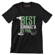 BEST GRANDPA BY PAR - Golf Themed T-Shirt-Black-S-Custom One Express
